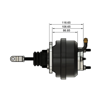 Datsun Small Can Brake Booster and ⅞ Master