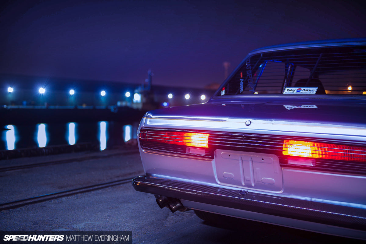 Datsport engineered Datsun at an event