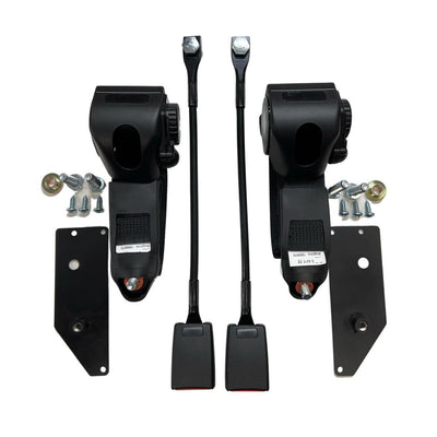 510/1600 - B110/1200 Retractable Custom Seat Belt Kit (Pair) - Includes Custom Mounting Brackets