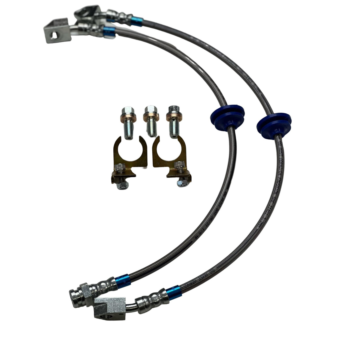 510/1600 R31 Rear disc brake stainless steel braided hose conversion kit & fittings (street legal)
