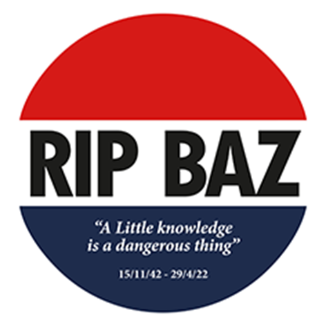 "RIP BAZ" Sticker